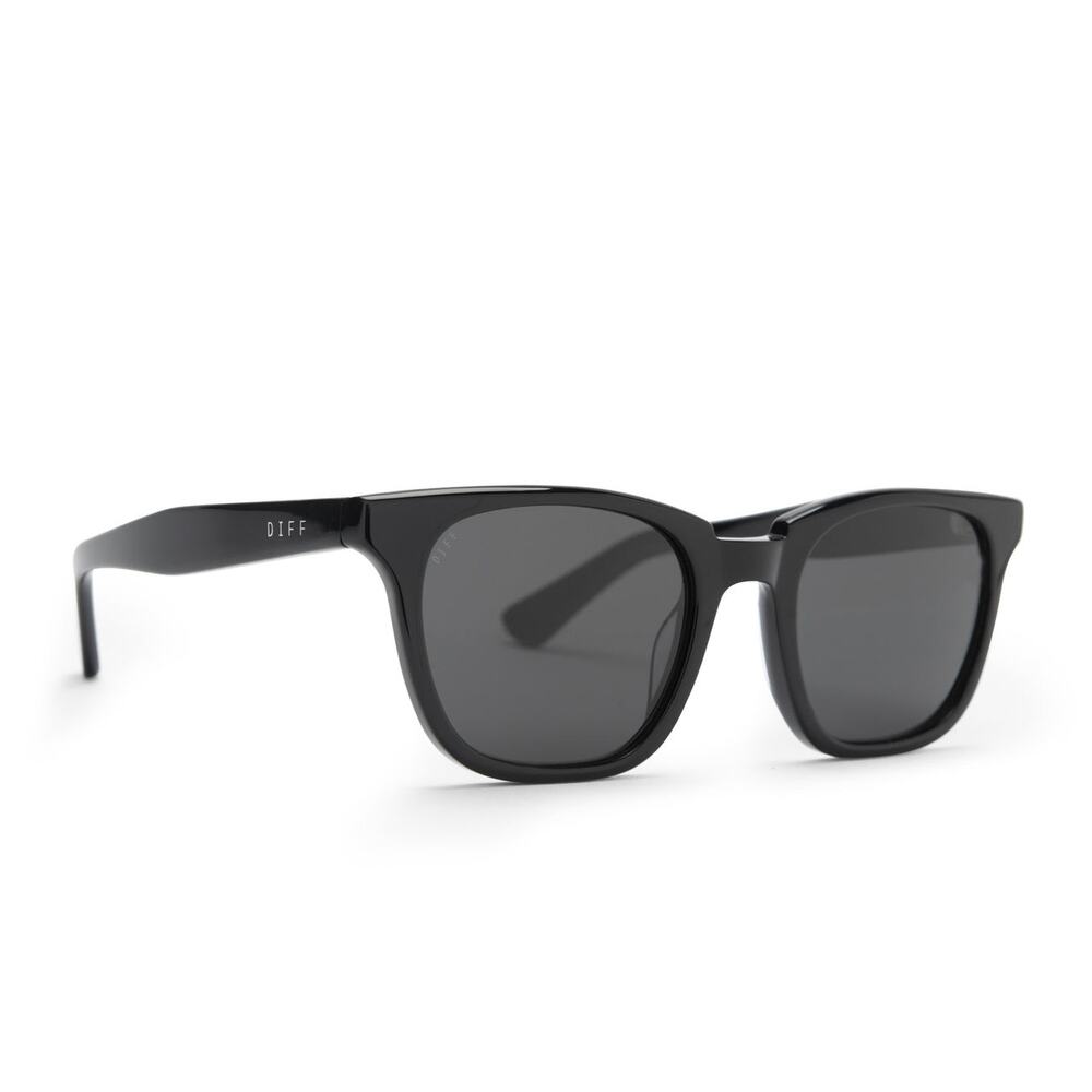 DIFF Colton Black Grey Polarized Sunglasses